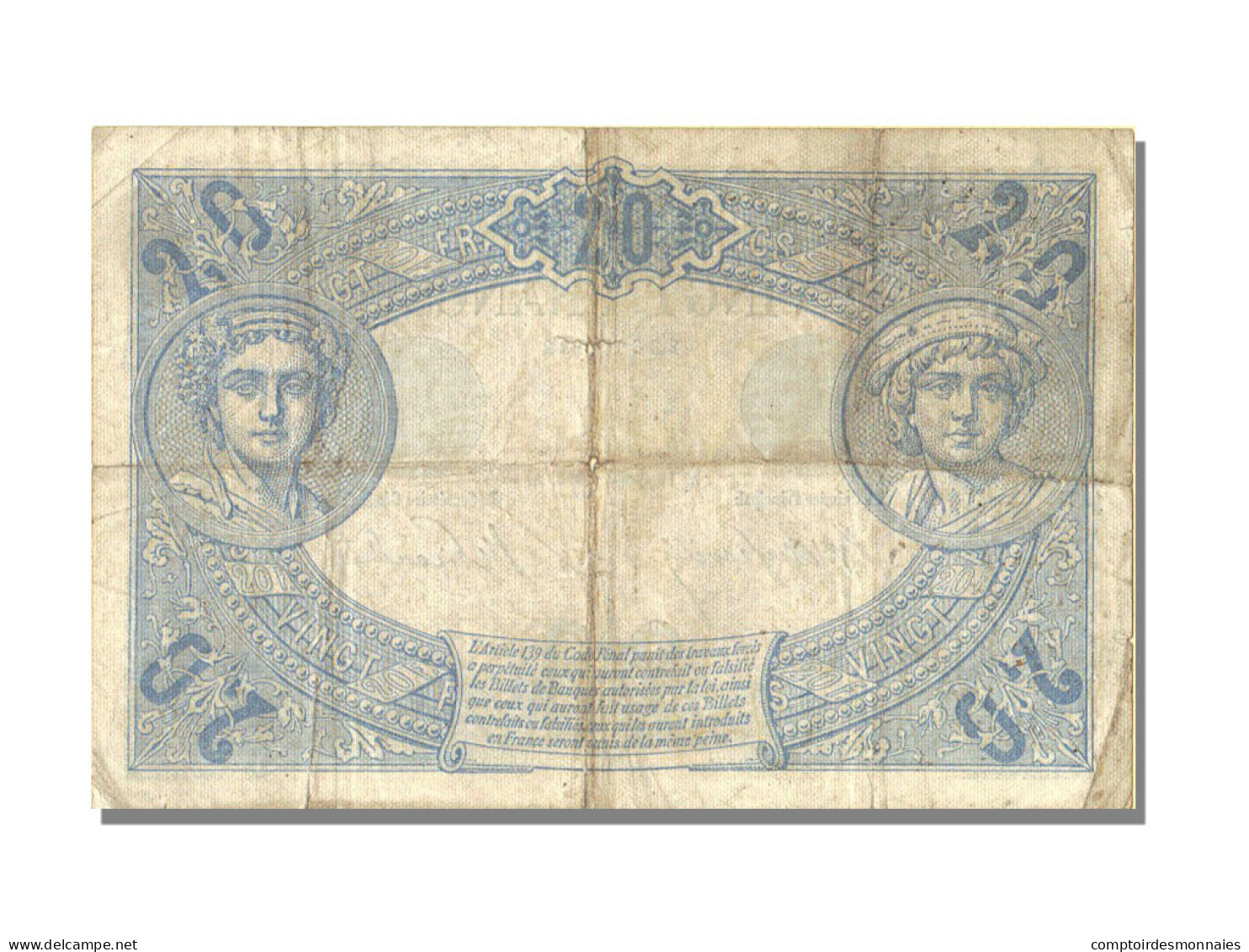 20 Francs Bleu Type 1905 - 20 F 1905-1913 ''Bleu''