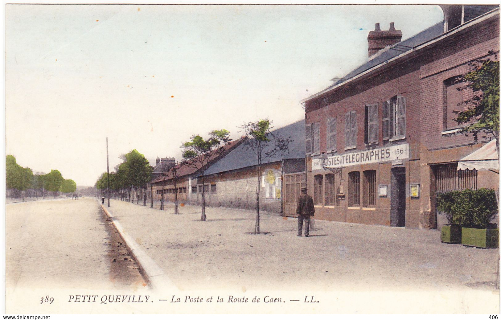 La Poste Et La Route De Caen - Le Petit-Quevilly