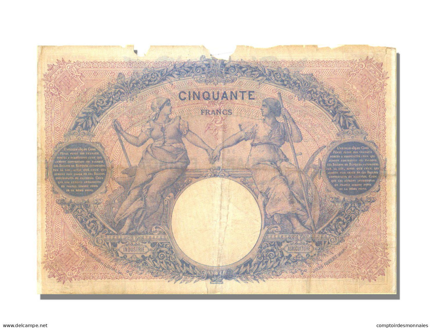 50 Francs Bleu Et Rose Type 1889 - 50 F 1889-1927 ''Bleu Et Rose''