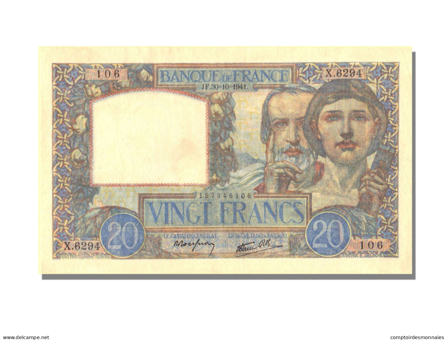 20 Francs Science Et Travail Type 1940 - 20 F 1939-1942 ''Science Et Travail''