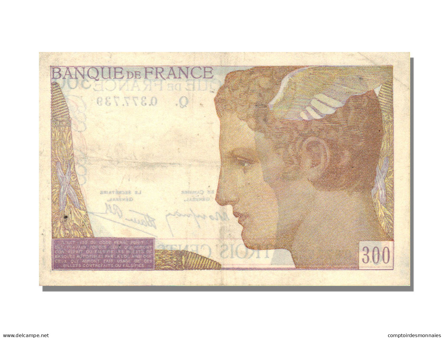 Billet, France, 300 Francs, 300 F 1938-1939, 1939, 1939-02-09, TTB+ - 300 F 1938-1939