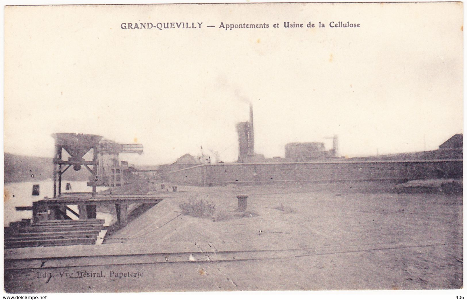 Appontements Et Usine De La Cellulose - Le Grand-quevilly