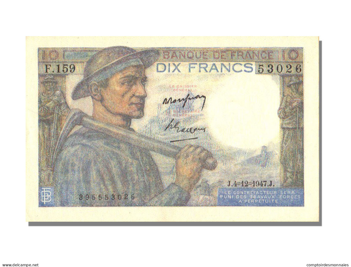 10 Francs Mineur Type 1941 - 10 F 1941-1949 ''Mineur''