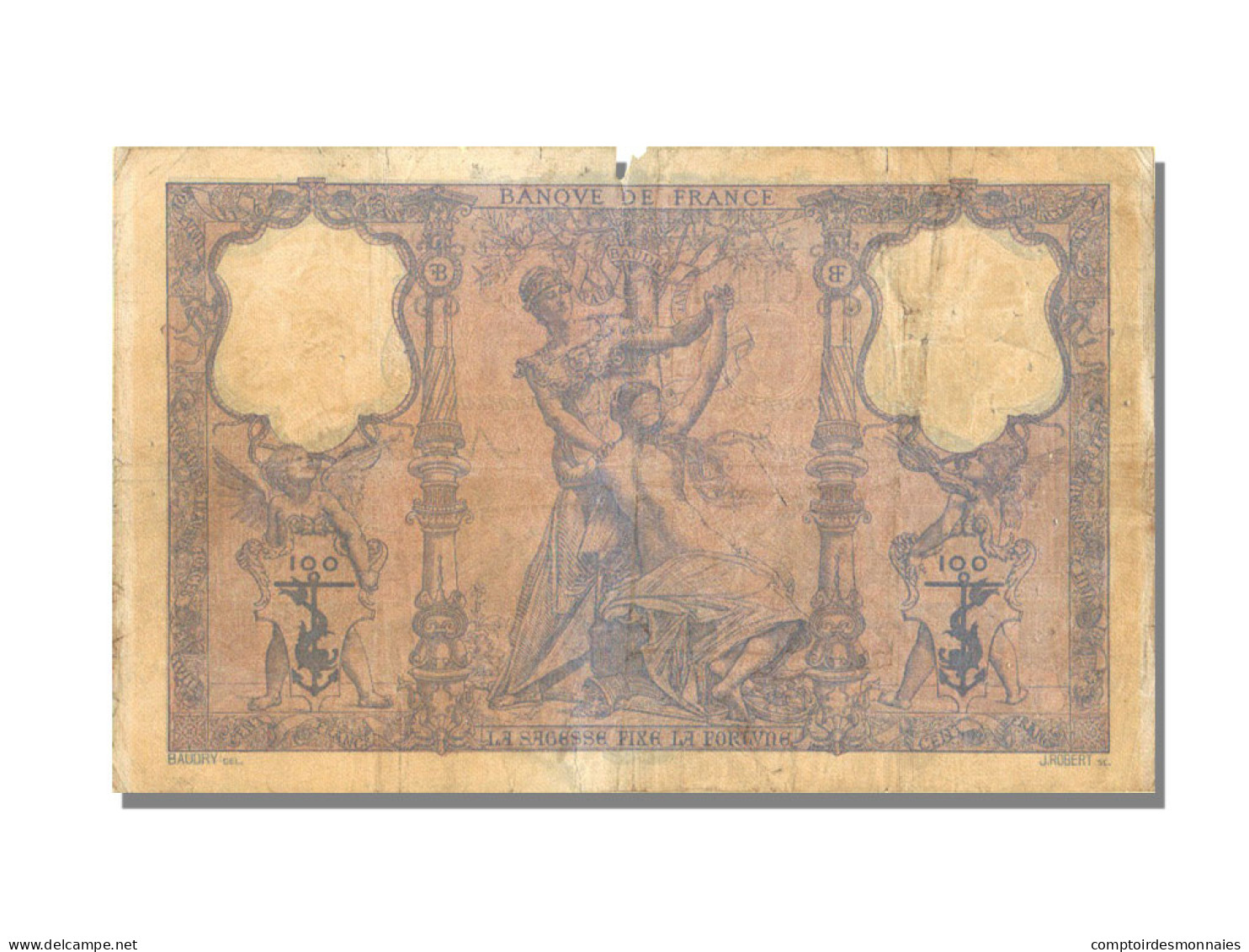 Billet, France, 100 Francs, 100 F 1888-1909 ''Bleu Et Rose'', 1897, 1897-09-21 - 100 F 1888-1909 ''Bleu Et Rose''