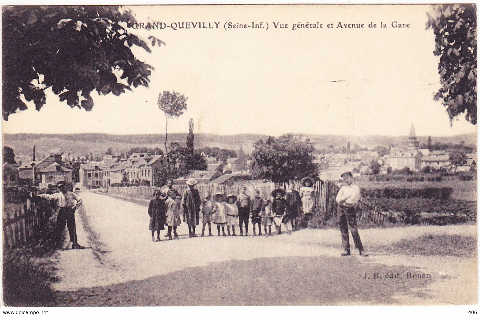Vue Générale Et Avenue De La Gare - Le Grand-Quevilly