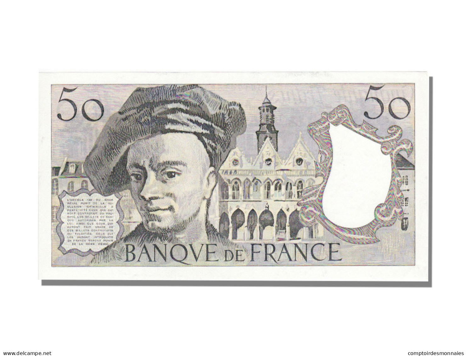 Billet, France, 50 Francs, 50 F 1976-1992 ''Quentin De La Tour'', 1985, NEUF - 50 F 1976-1992 ''Quentin De La Tour''