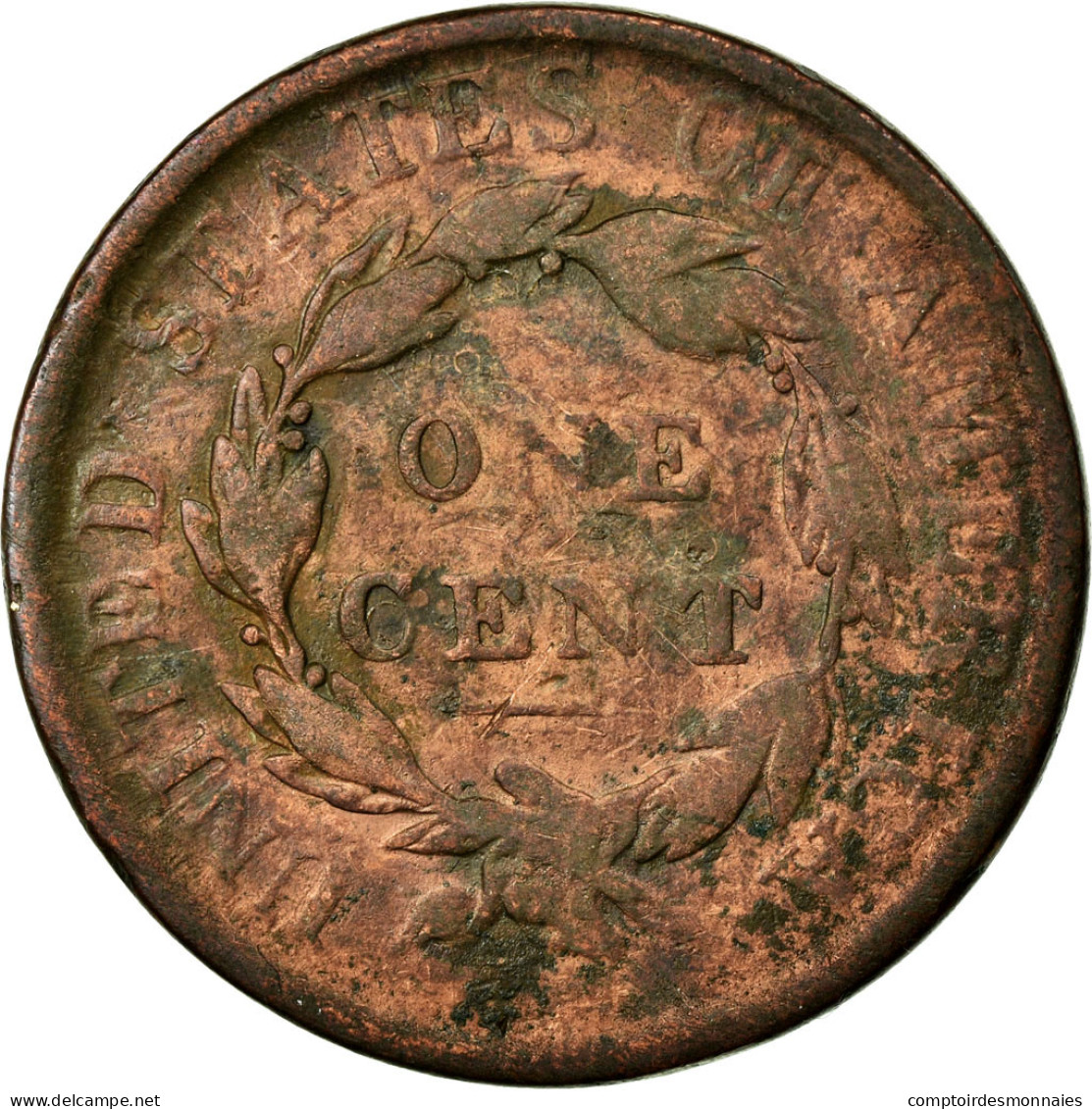 Monnaie, États-Unis, Coronet Cent, Cent, 1817, U.S. Mint, Philadelphie, TB+ - 1816-1839: Coronet Head (Tête Couronnée)