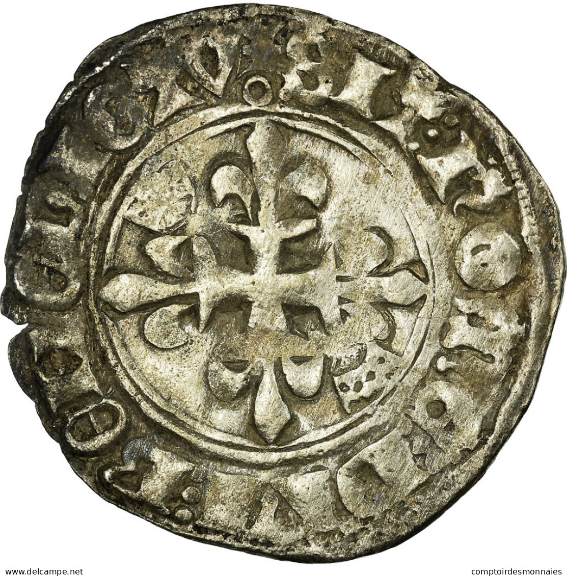 Monnaie, France, Florette, 1419, TTB+, Argent, Duplessy:417 - 1380-1422 Charles VI Le Fol