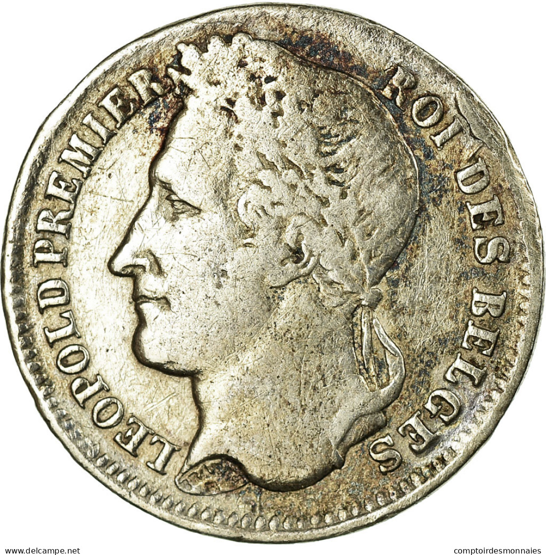 Monnaie, Belgique, Leopold I, 1/4 Franc, 1834, TB+, Argent - 1/4 Franc