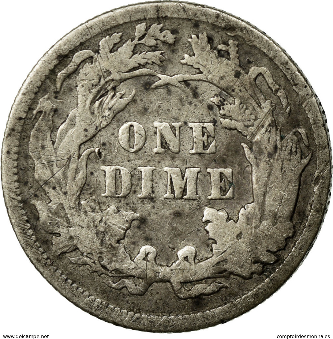 Monnaie, États-Unis, Seated Liberty Dime, Dime, 1891, U.S. Mint, Philadelphie - 1837-1891: Seated Liberty (Libertà Seduta)