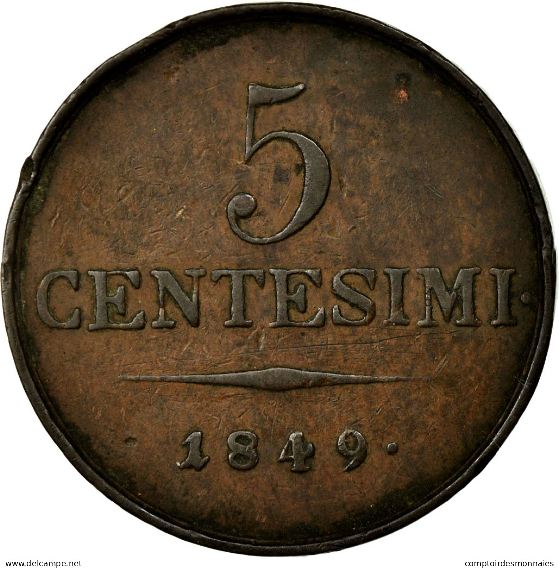 Monnaie, États Italiens, LOMBARDY-VENETIA, 3 Centesimi, 1849, Milan, TTB+ - Lombardije-Venetië