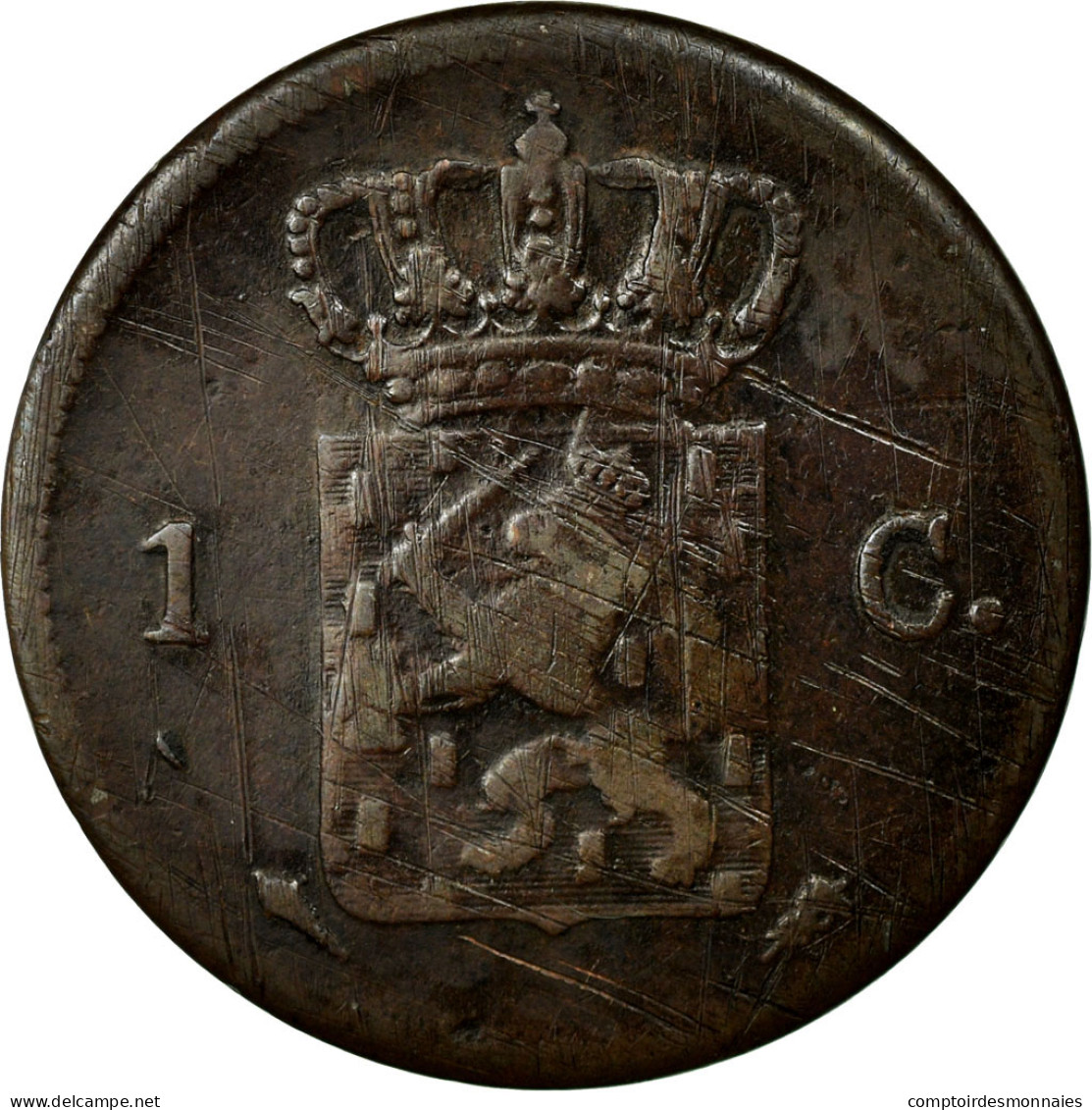 Monnaie, Pays-Bas, William I, Cent, 1827, TB+, Cuivre, KM:47 - 1815-1840 : Willem I