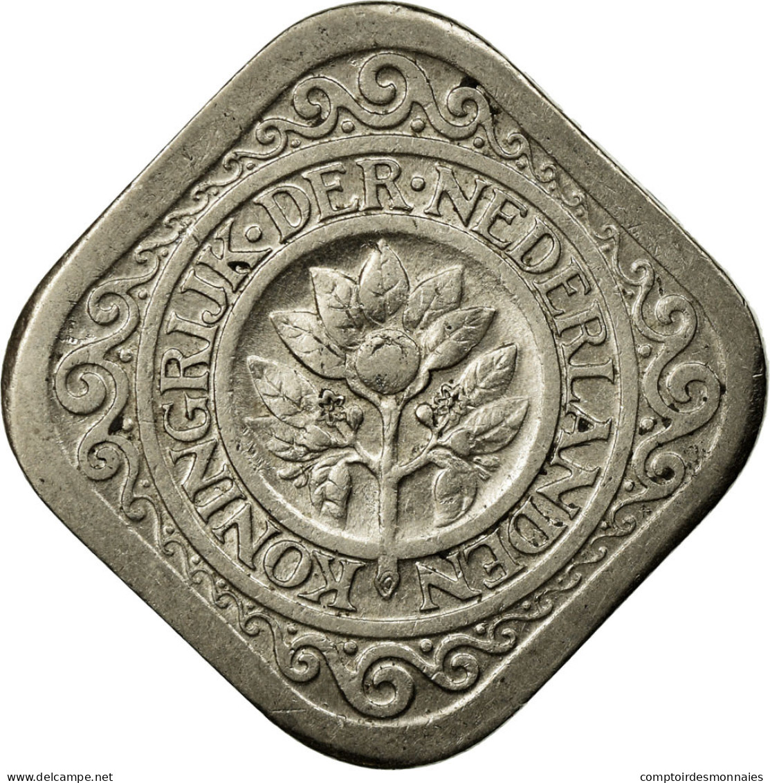 Monnaie, Pays-Bas, Wilhelmina I, 5 Cents, 1932, TTB, Copper-nickel, KM:153 - 5 Centavos
