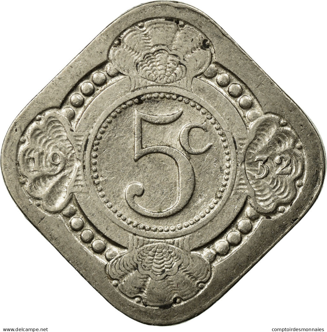 Monnaie, Pays-Bas, Wilhelmina I, 5 Cents, 1932, TTB, Copper-nickel, KM:153 - 5 Cent