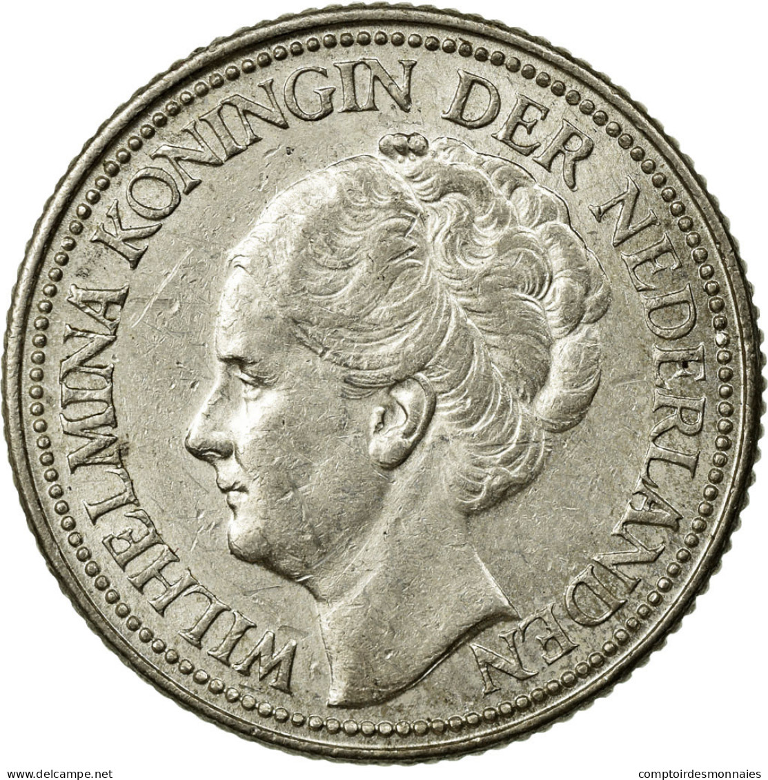 Monnaie, Pays-Bas, Wilhelmina I, 25 Cents, 1939, SUP+, Argent, KM:164 - 25 Cent