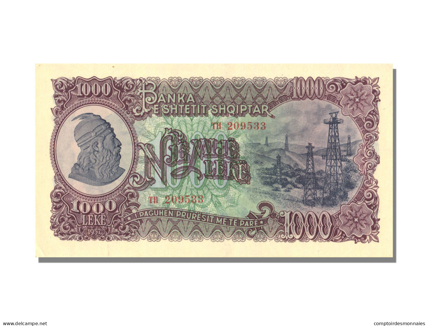 Billet, Albania, 1000 Lekë, 1957, NEUF - Albania