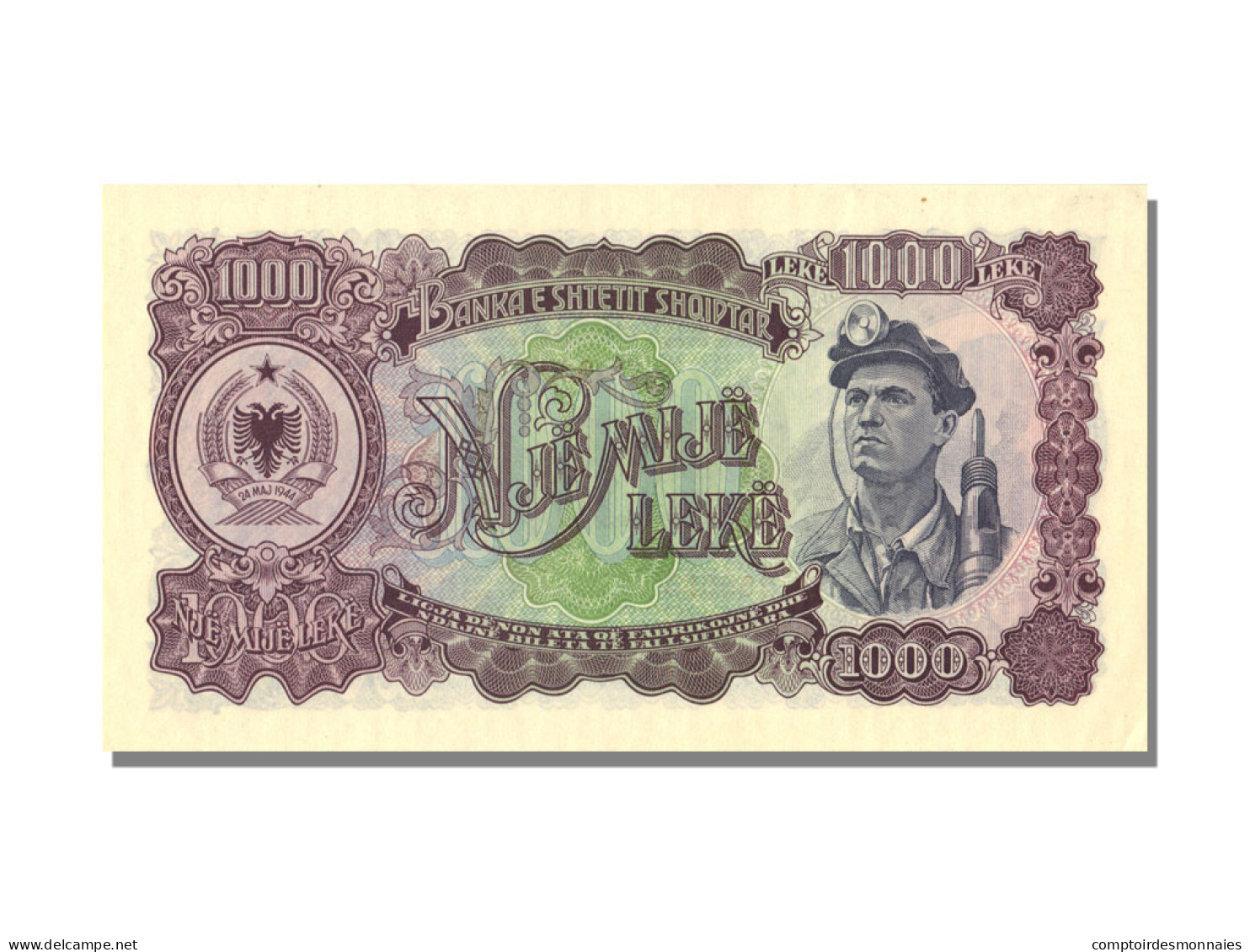Billet, Albania, 1000 Lekë, 1957, NEUF - Albanie