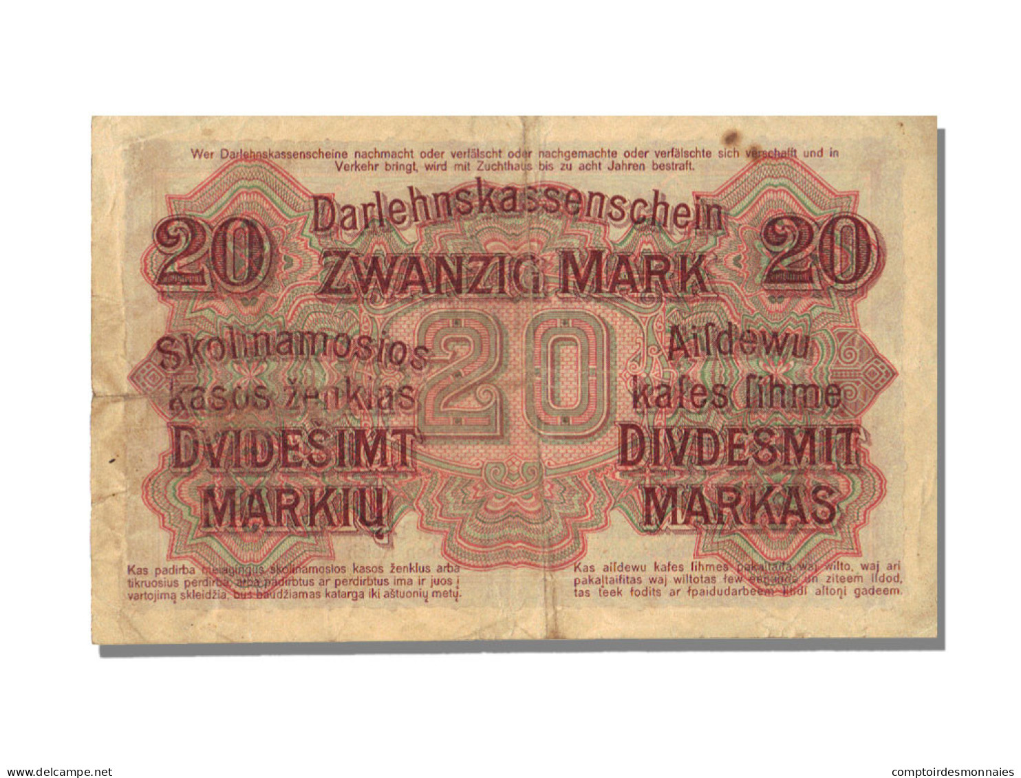 Billet, Allemagne, 20 Mark, 1918, 1918-04-04, SUP - Autres & Non Classés