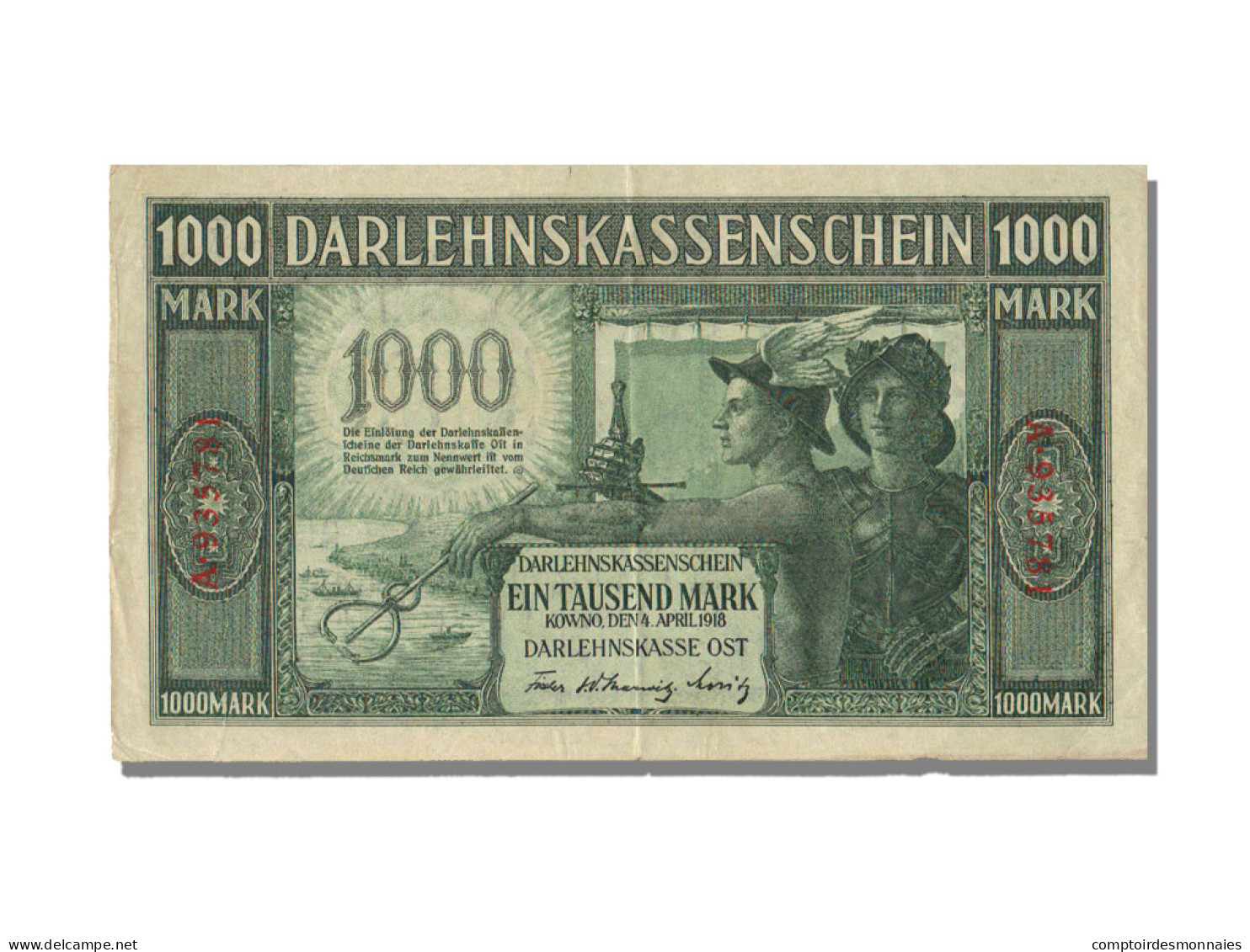 Billet, Allemagne, 1000 Mark, 1918, 1918-04-04, SUP - Tweede Wereldoorlog