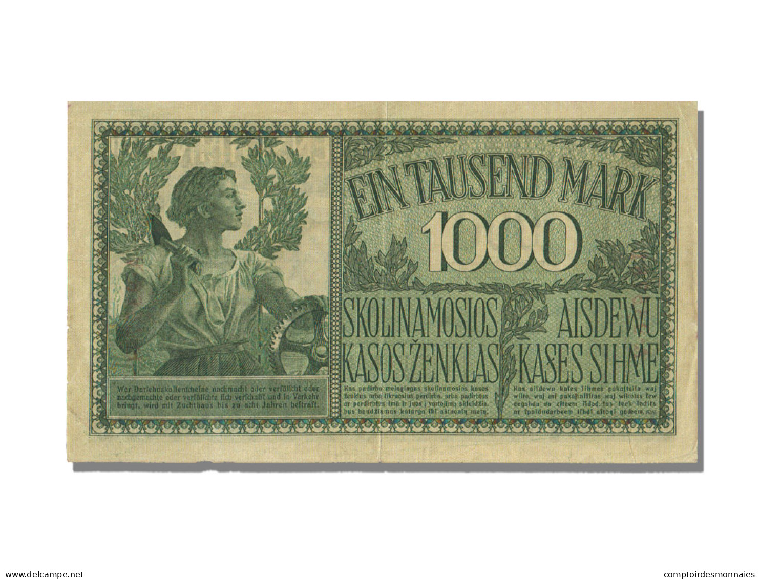 Billet, Allemagne, 1000 Mark, 1918, 1918-04-04, SUP - Segunda Guerra Mundial