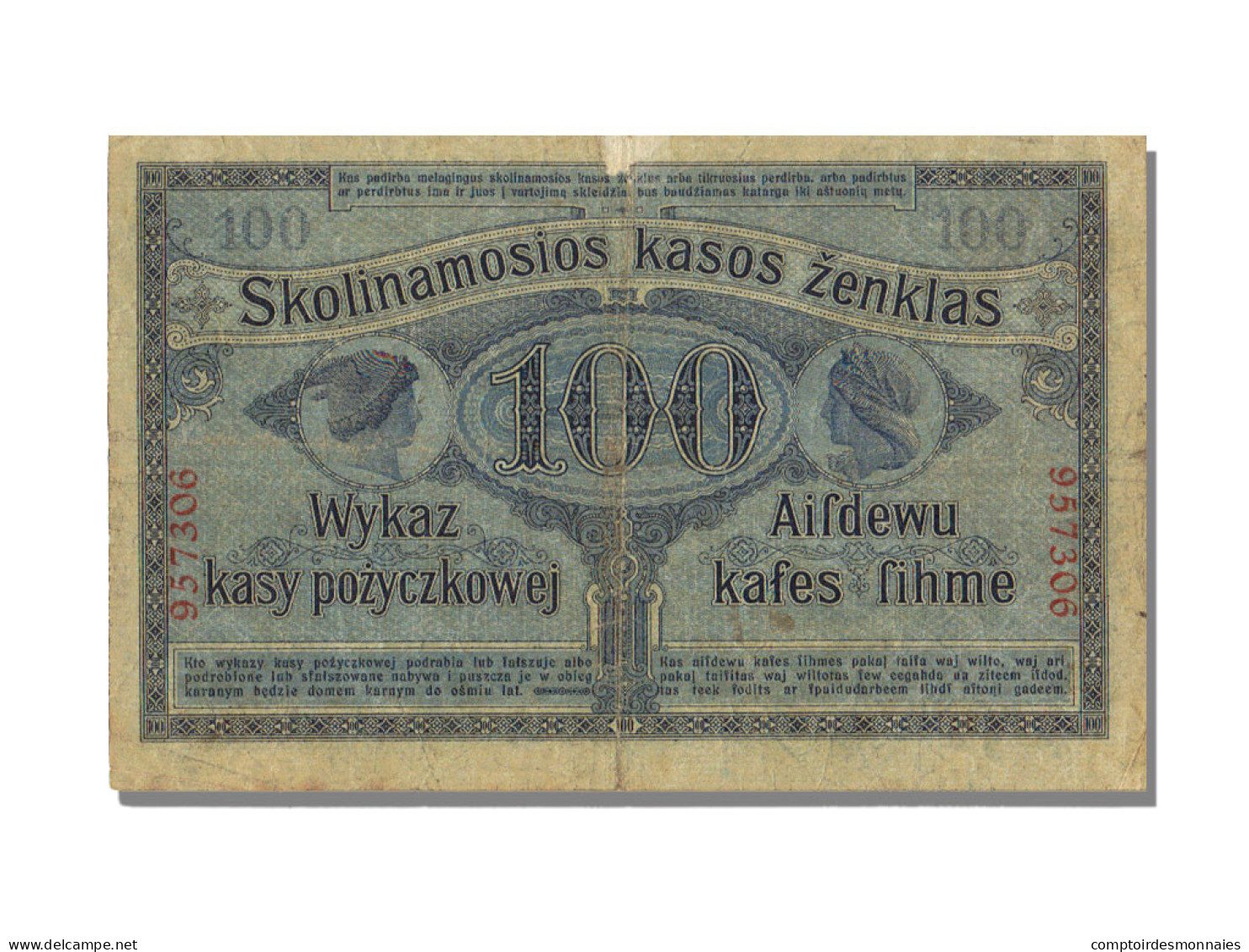 Billet, Allemagne, 100 Rubel, 1916, 1916-04-17, TB+ - Autres & Non Classés