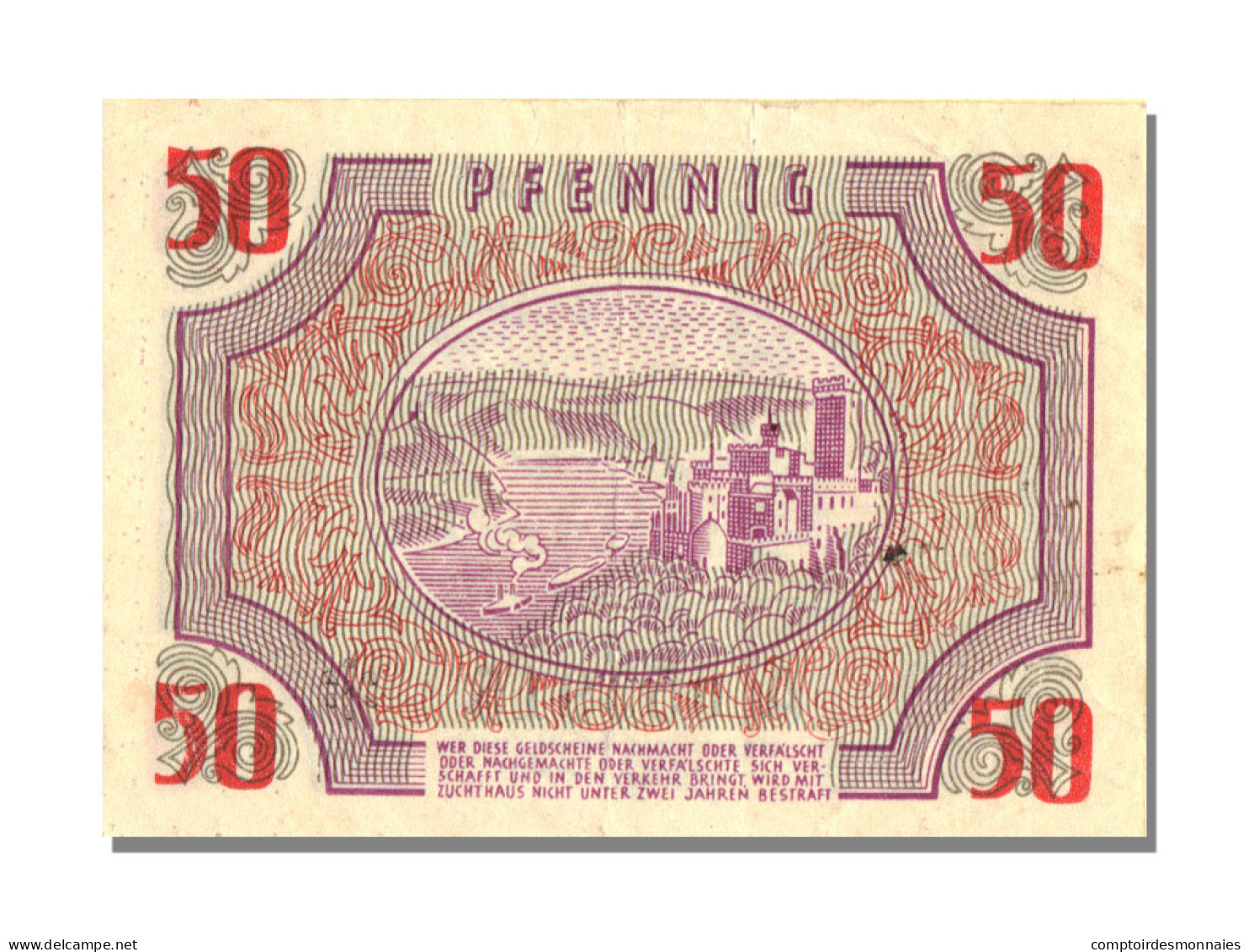 Billet, Allemagne, 50 Pfennig, 1947, SPL - Other & Unclassified