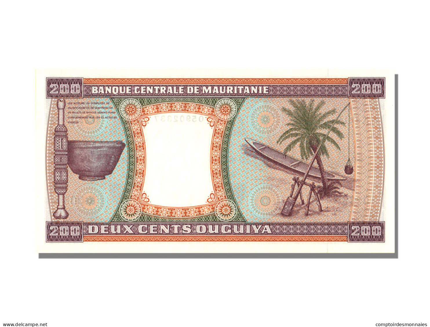 Billet, Mauritanie, 200 Ouguiya, 1974, 1974-11-28, NEUF - Mauritanië