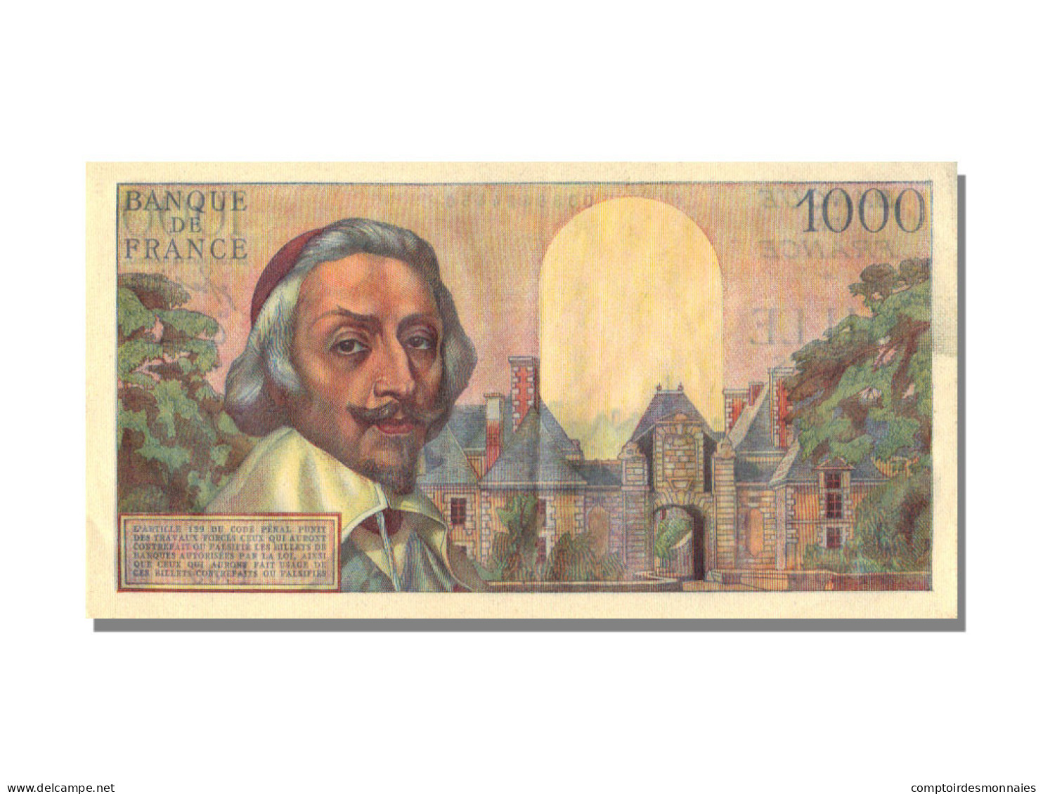 Billet, France, 1000 Francs, 1 000 F 1953-1957 ''Richelieu'', 1954, 1954-01-07 - 1 000 F 1953-1957 ''Richelieu''