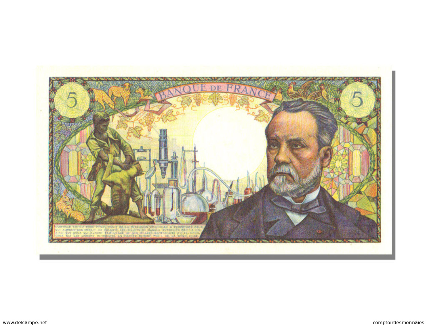 Billet, France, 5 Francs, 5 F 1966-1970 ''Pasteur'', 1967, 1967-05-05, SPL - 5 F 1966-1970 ''Pasteur''