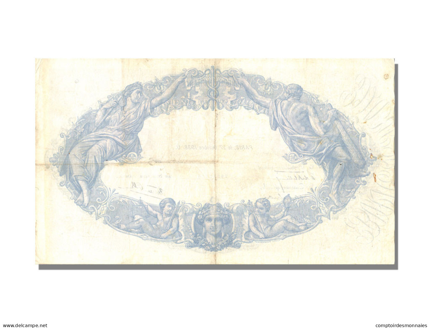 Billet, France, 500 Francs, 500 F 1888-1940 ''Bleu Et Rose'', 1938, 1938-10-27 - 500 F 1888-1940 ''Bleu Et Rose''