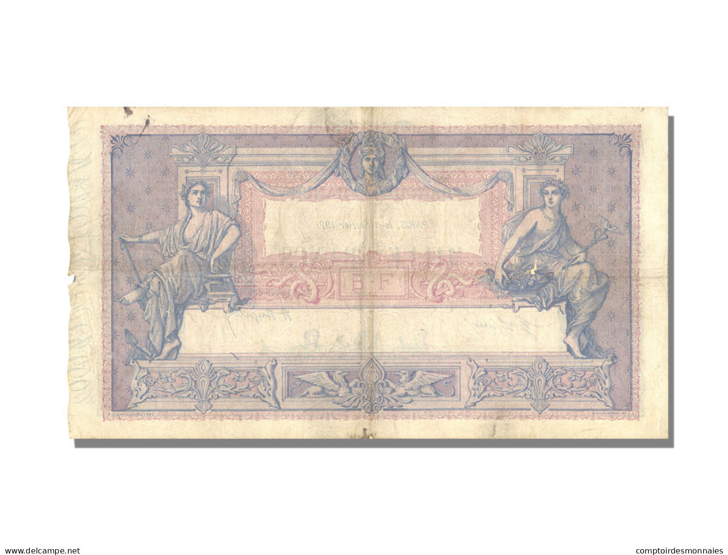 Billet, France, 1000 Francs, 1 000 F 1889-1926 ''Bleu Et Rose'', 1921 - 1 000 F 1889-1926 ''Bleu Et Rose''