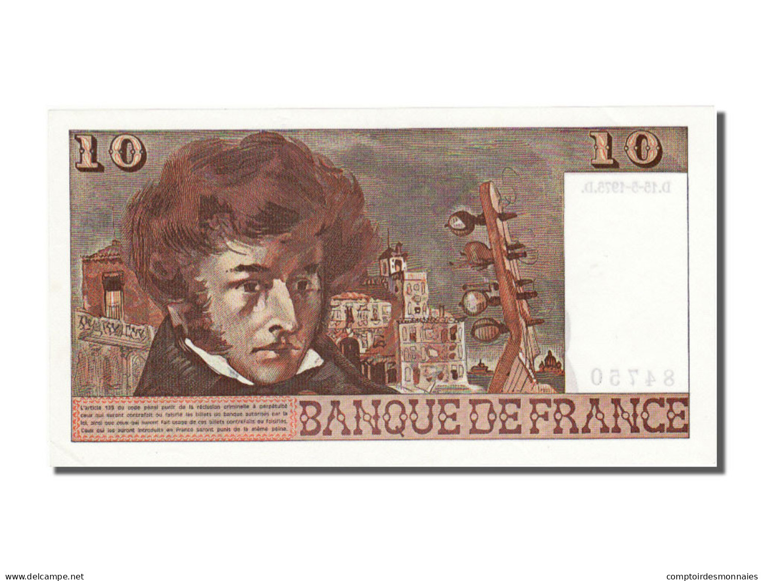 Billet, France, 10 Francs, 10 F 1972-1978 ''Berlioz'', 1975, 1975-05-15, NEUF - 10 F 1972-1978 ''Berlioz''