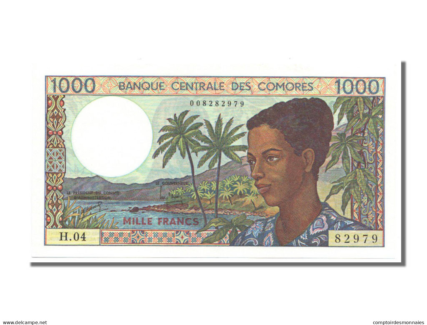 Billet, Comoros, 1000 Francs, SPL - Komoren