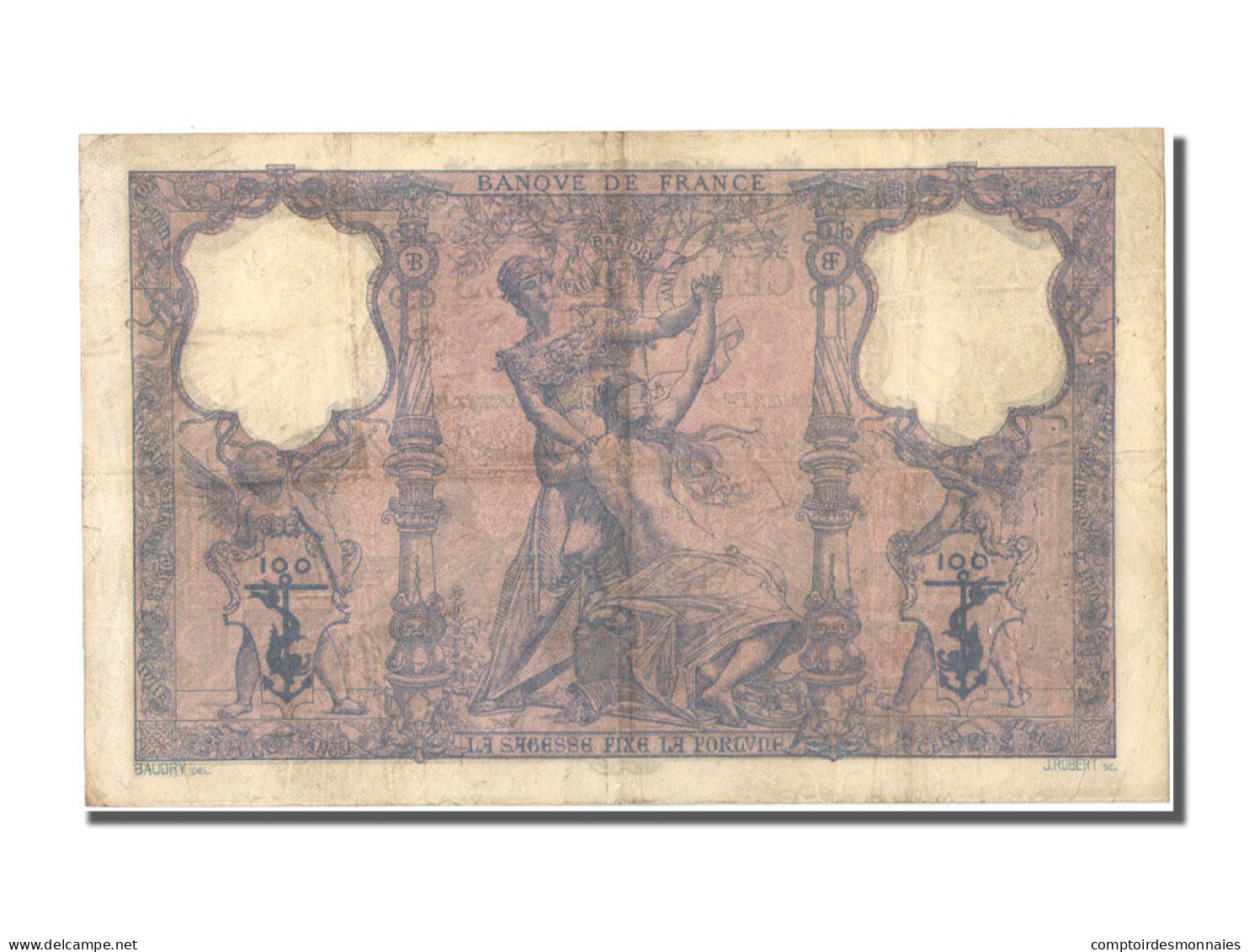 Billet, France, 100 Francs, 100 F 1888-1909 ''Bleu Et Rose'', 1897, 1897-06-14 - 100 F 1888-1909 ''Bleu Et Rose''