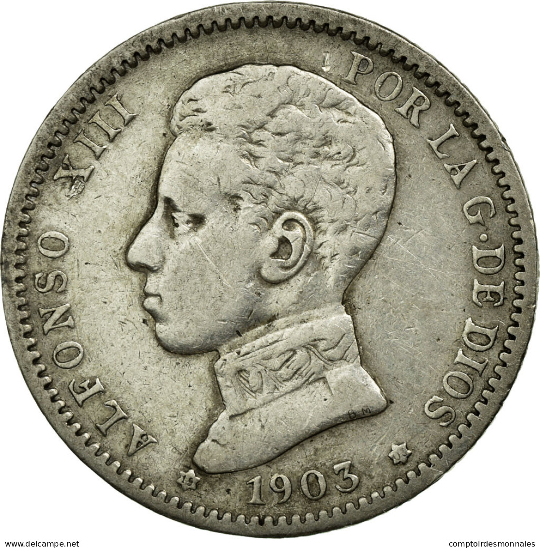 Monnaie, Espagne, Alfonso XIII, Peseta, 1903, Madrid, TB+, Argent, KM:721 - Ensayos & Reacuñaciones