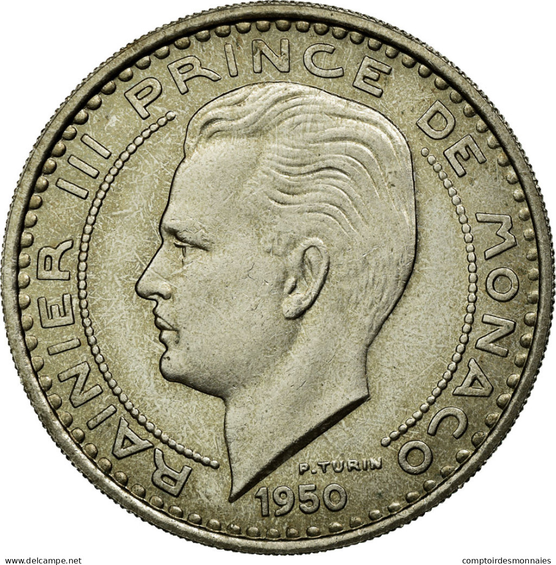 Monnaie, Monaco, 100 Francs, 1950, SUP, Copper-nickel, Gadoury:142 - 1949-1956 Oude Frank