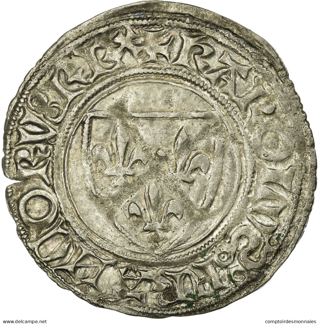 Monnaie, France, Blanc, Tours, SUP, Billon, Duplessy:377C - 1380-1422 Karl VI. Der Vielgeliebte
