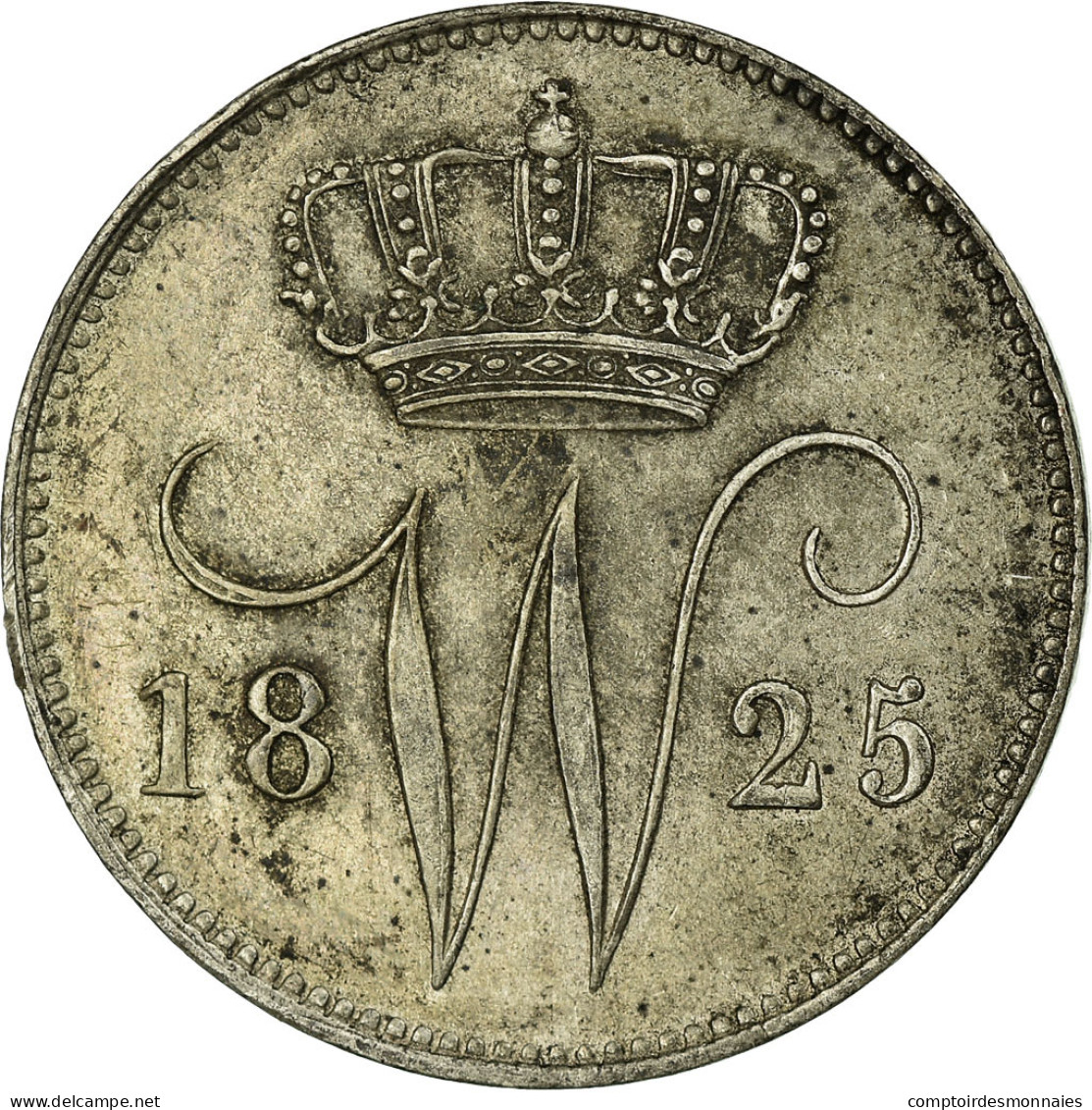 Monnaie, Pays-Bas, William I, 25 Cents, 1825, Utrecht, SUP, Argent, KM:48 - 1815-1840 : Willem I