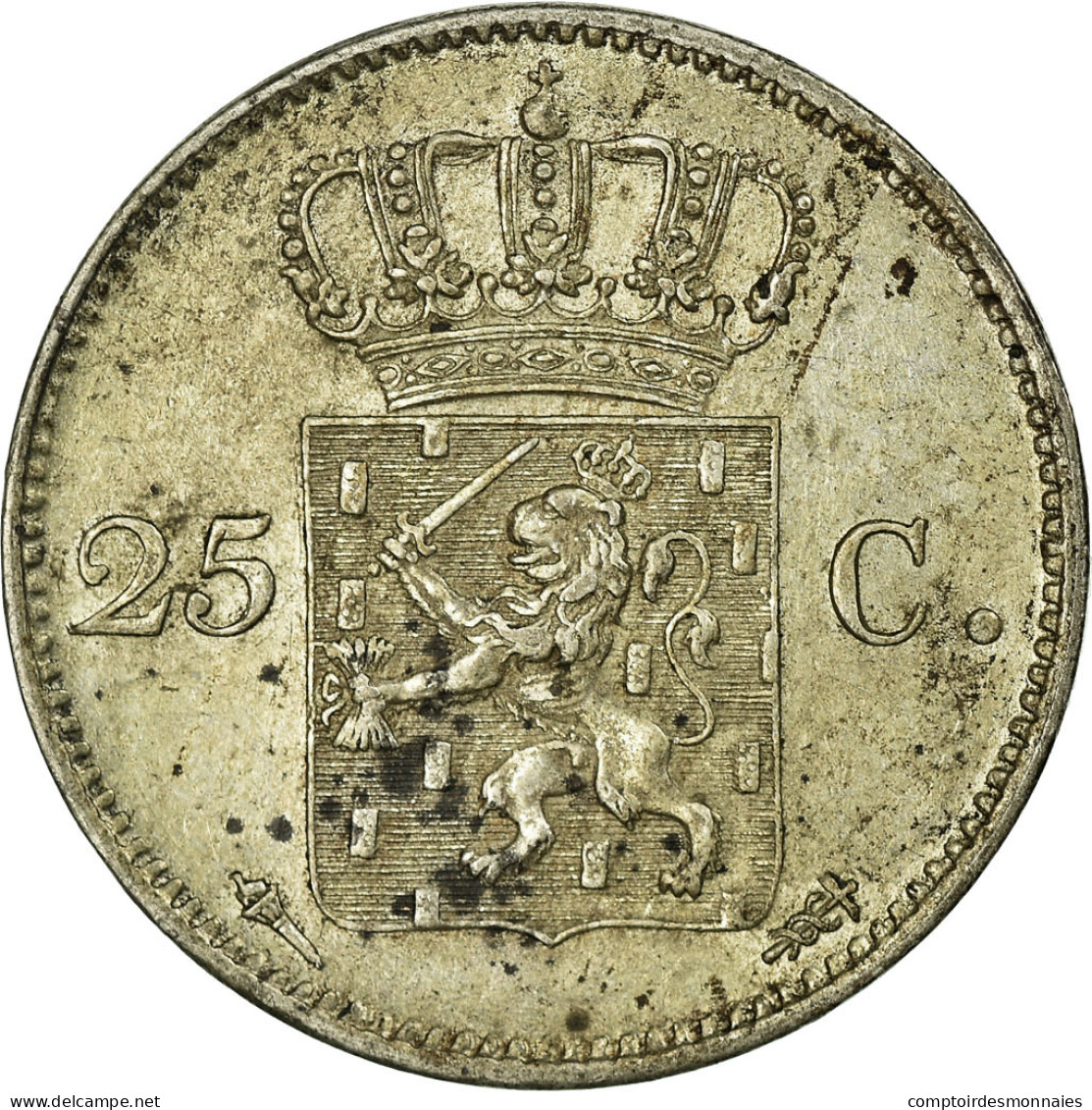 Monnaie, Pays-Bas, William I, 25 Cents, 1825, Utrecht, SUP, Argent, KM:48 - 1815-1840: Willem I.