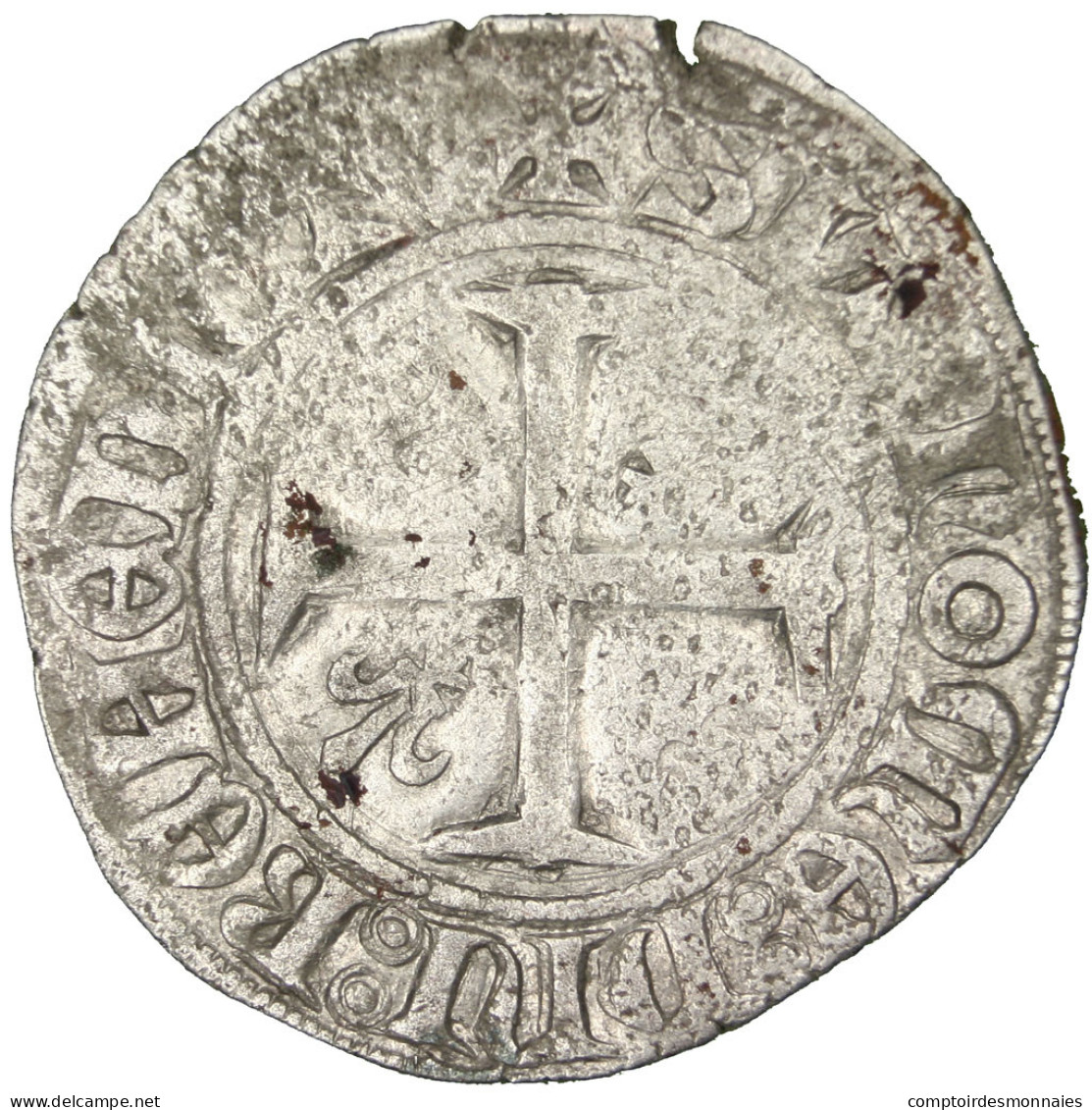 Monnaie, France, Blanc, Rouen, TB, Billon, Duplessy:377A - 1380-1422 Charles VI Le Fol