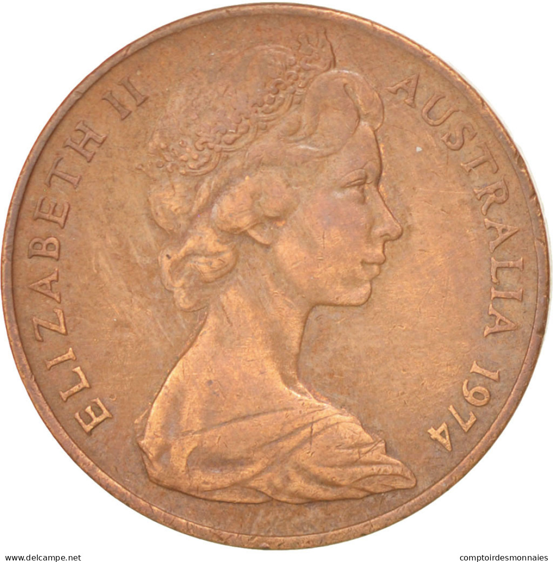 Monnaie, Australie, Elizabeth II, 2 Cents, 1974, TTB, Bronze, KM:63 - 2 Cents