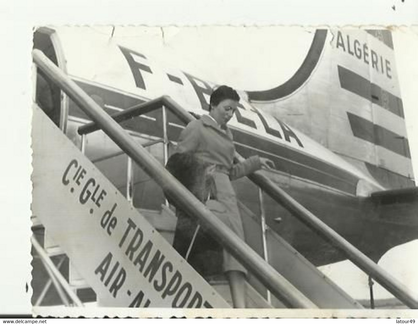 Photo  1955 Air Algerie Toulouse Palma  11.5  X 9 Cm - Aviation