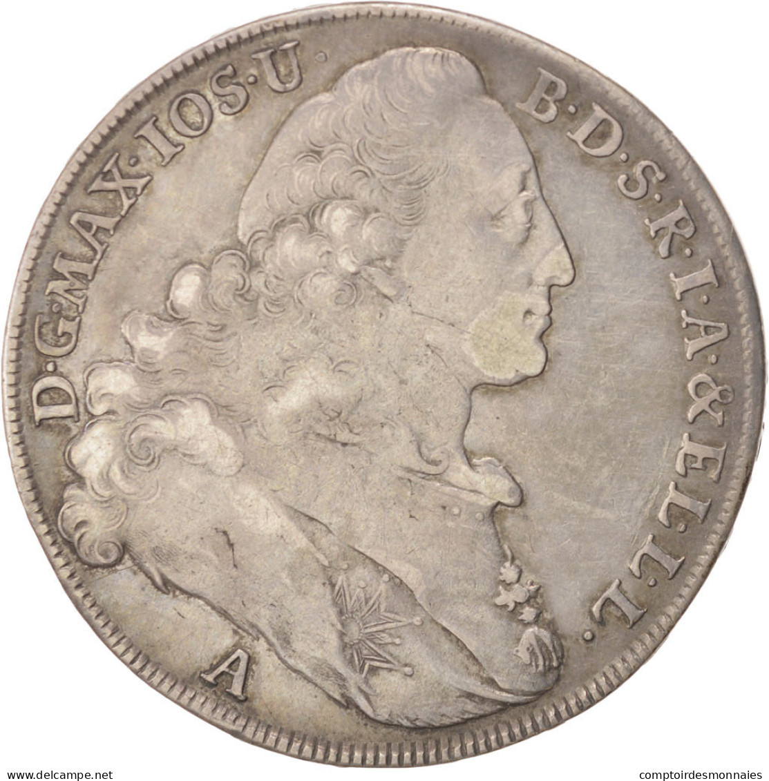 Monnaie, Etats Allemands, BAVARIA, Maximilian III, Josef, Thaler, 1772, Amberg - Taler & Doppeltaler