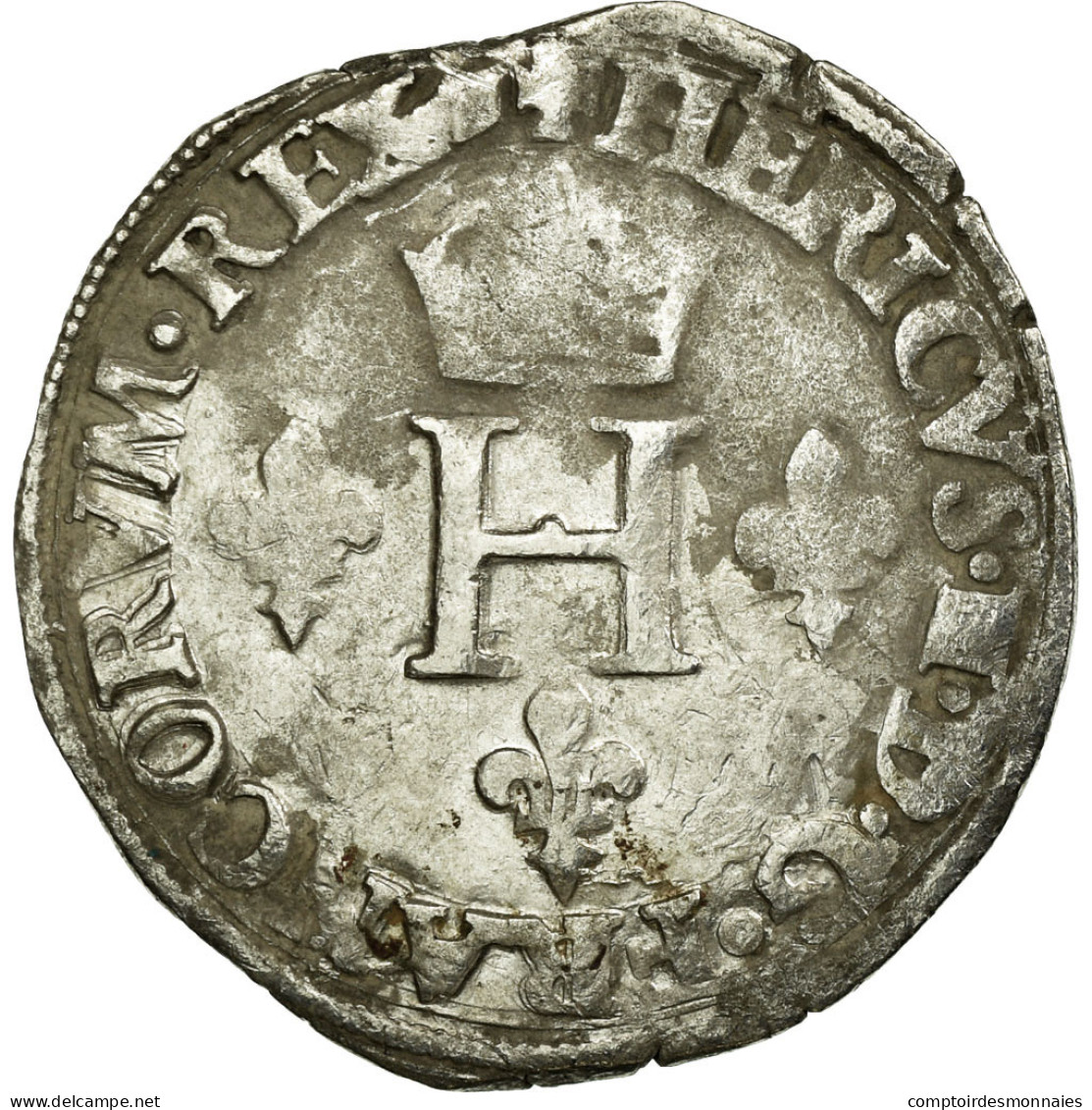 Monnaie, France, Demi Gros De Nesle, 1551, Paris, TB, Argent, Duplessy:995 - 1547-1559 Heinrich II.