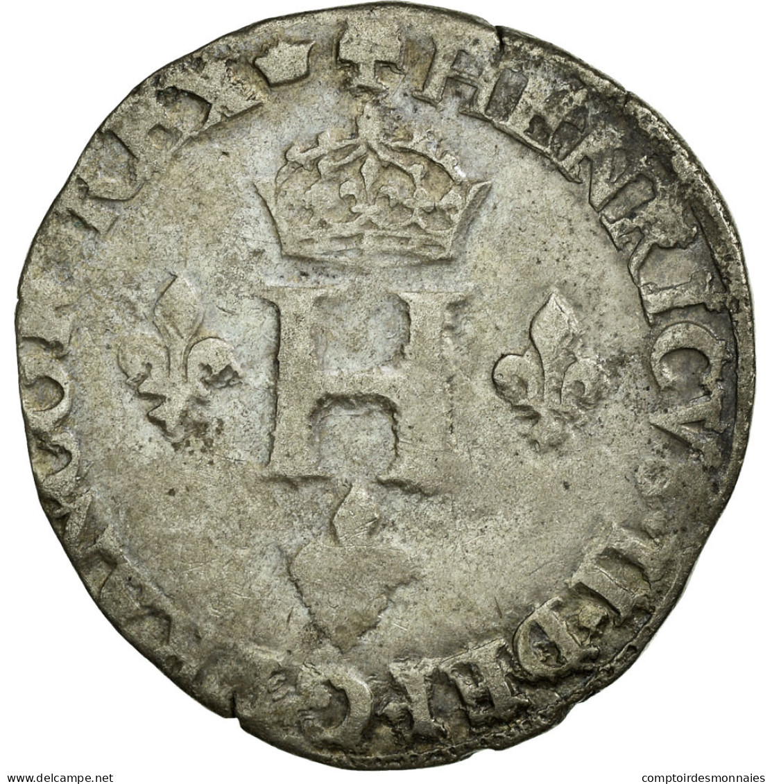 Monnaie, France, Gros De Nesle, 1550, Paris, TB, Argent, Ciani:1301 - 1547-1559 Enrico II