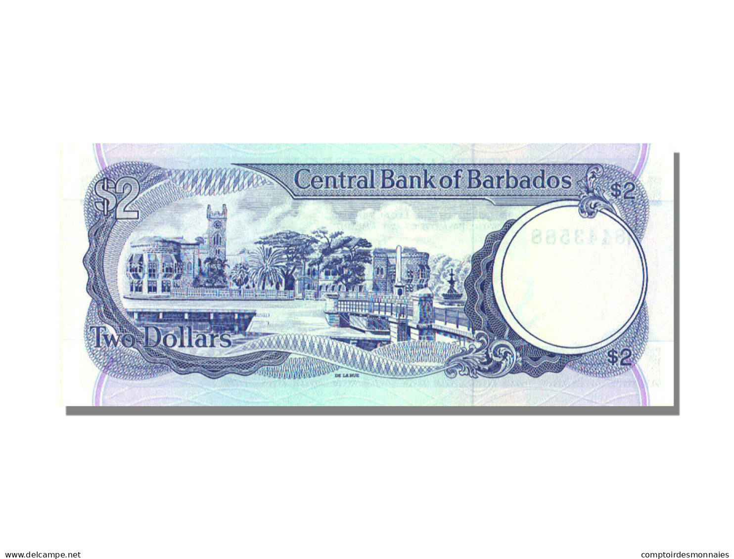 Billet, Barbados, 2 Dollars, KM:36, NEUF - Barbades