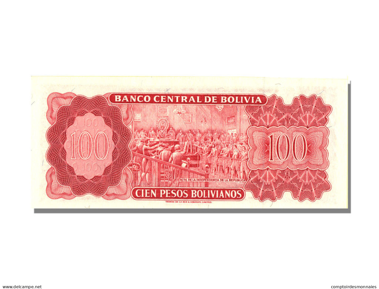 Billet, Bolivie, 100 Pesos Bolivianos, 1962, 1962-07-13, KM:164c, NEUF - Bolivia