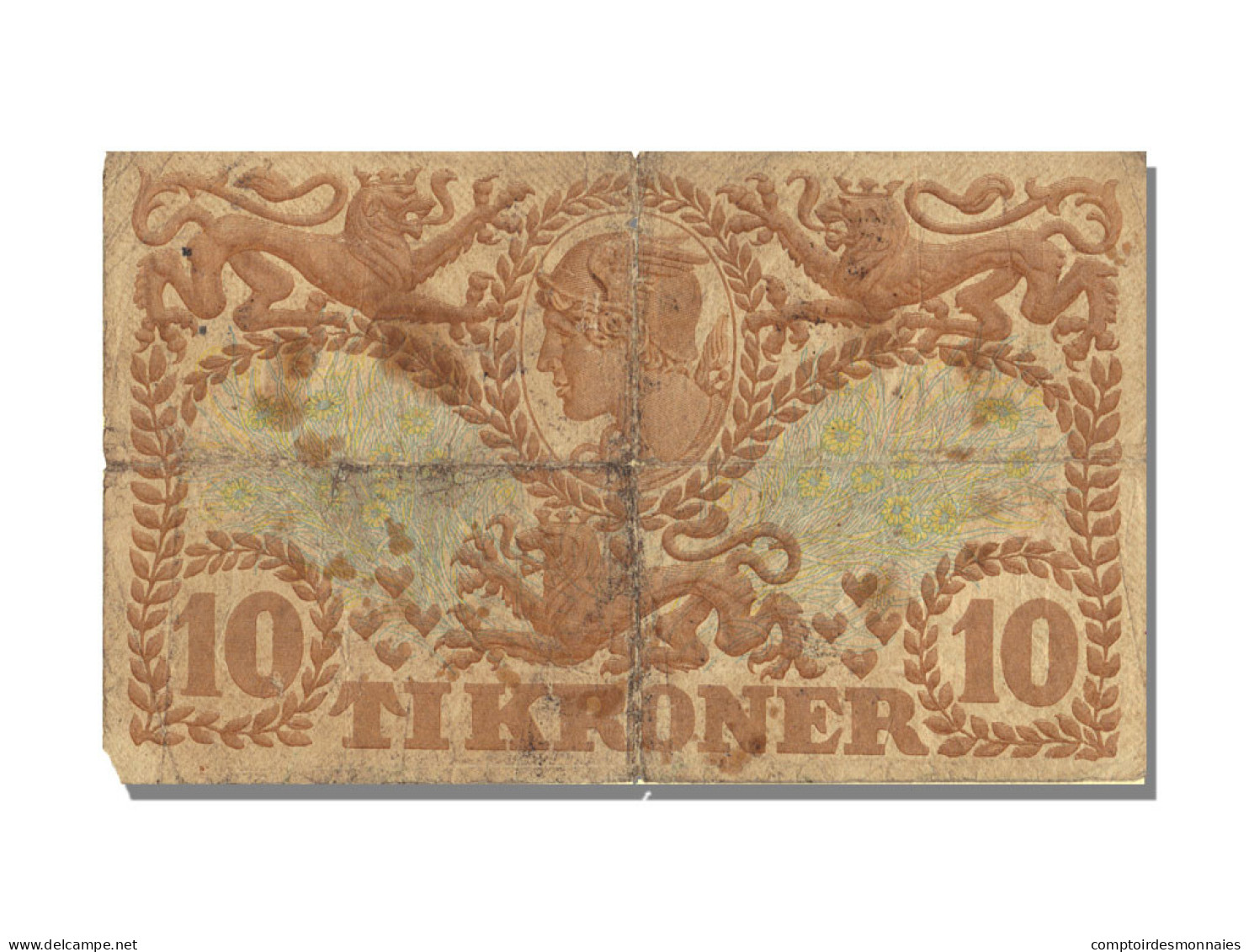Billet, Danemark, 10 Kroner, 1941, TB+ - Danemark