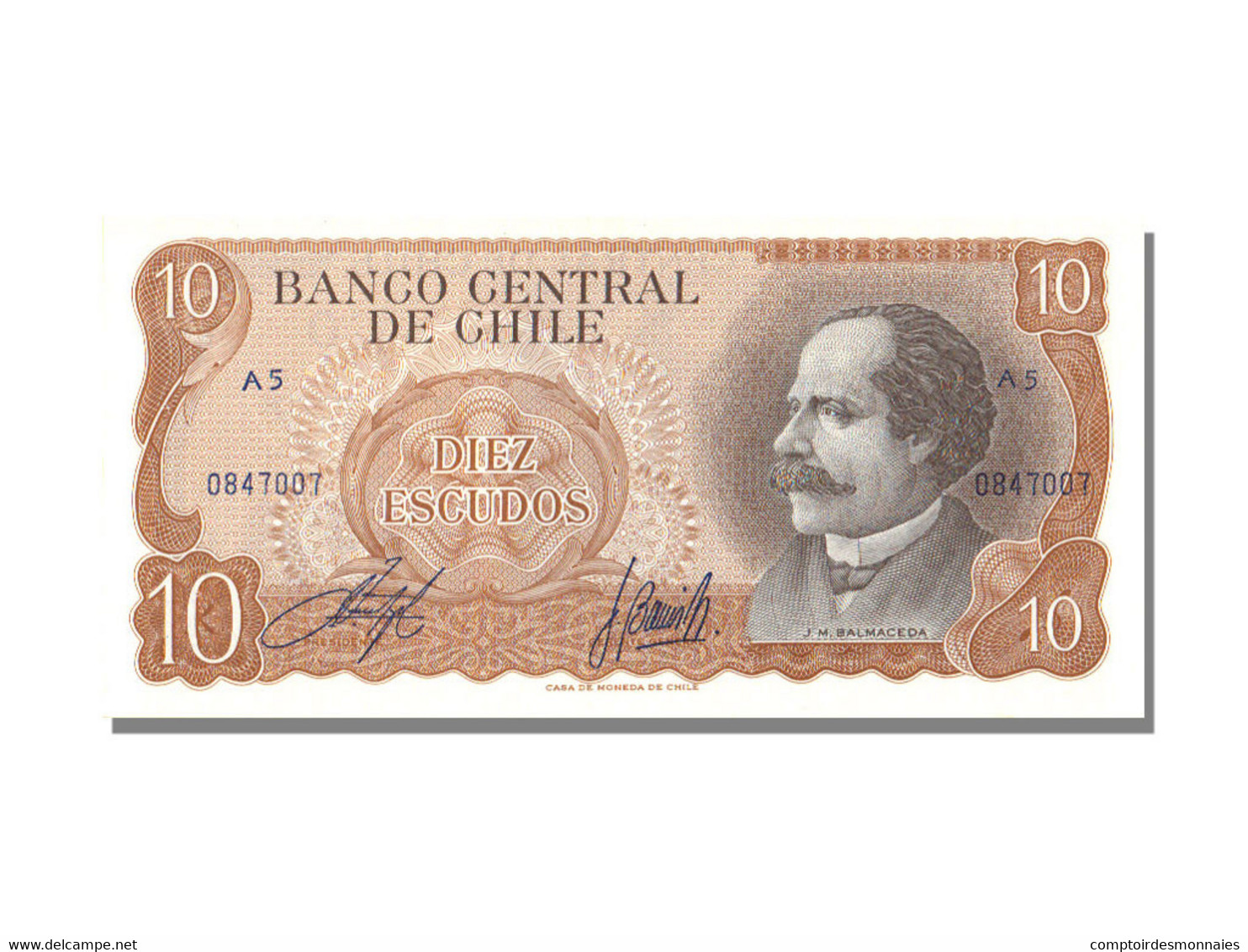 Billet, Chile, 10 Escudos, KM:142, NEUF - Chili