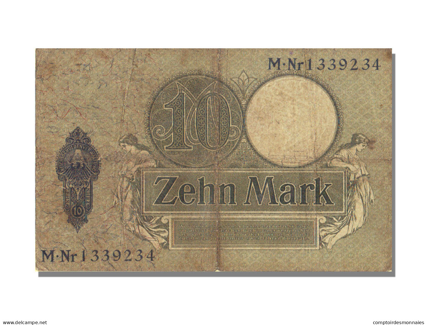 Billet, Allemagne, 10 Mark, 1906, 1906-10-06, TB+ - 10 Mark